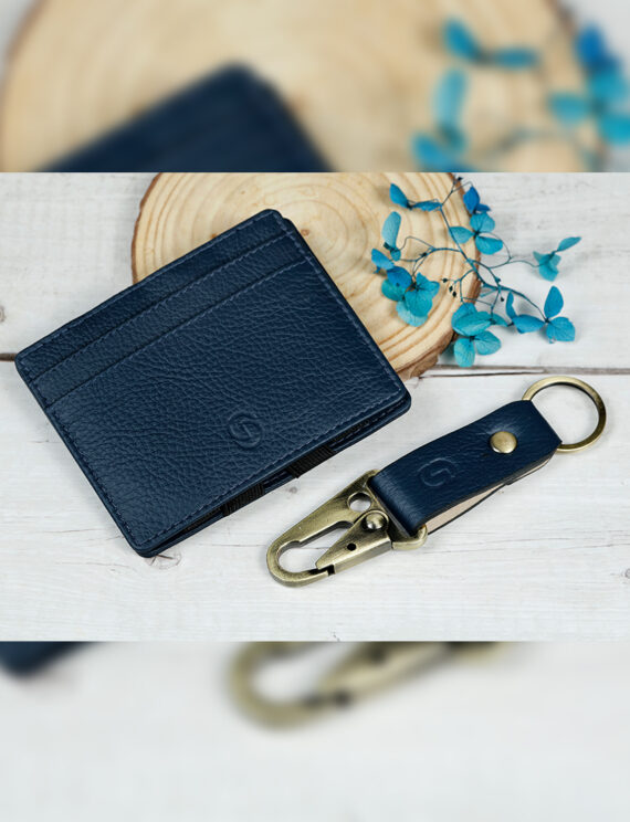 Magic Leather Wallet - Blue