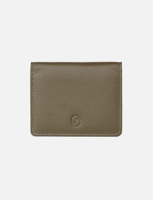 Minimalist Cash Card Leather Wallet - Brown