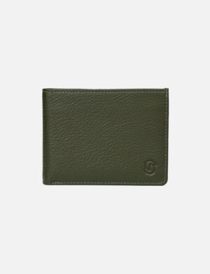 Professional Captain Men’s Leather Wallet - Green