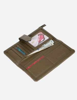 Unisex-Long-Clutch-Leather-Wallet-Brown-2