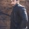 Male model in trendy leather jacket Male model in trendy leather jacket