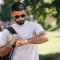 Young handsome bearded man student Young handsome bearded man student